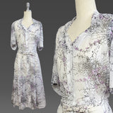 1950s Dress / Plus Size 1950s Dress / Deadstock 1950s Dress / Dress by L'Aiglon  / Size X-L Extra Large XXL Plus