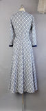 1970s Maxi Dress / Lillie Rubin Dress / Plaid Dress / Modern Prairie / Size Medium