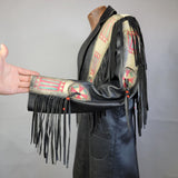 Wilderness Wayne Jacket / Front Street Leather Jacket / Fringed Leather Jacket / Men's Leather Jacket / Men's Fringed Jacket / Size 44 R