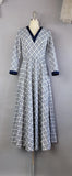 1970s Maxi Dress / Lillie Rubin Dress / Plaid Dress / Modern Prairie / Size Medium