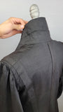 Authentic Edwardian Coat / Edwardian Duster / Black Silk Coat  / Size Medium Large