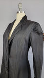 Authentic Edwardian Coat / Edwardian Duster / Black Silk Coat  / Size Medium Large