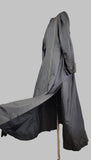 Authentic Edwardian Coat / Edwardian Duster / Black Silk Coat  / Size Medium Large