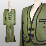 1960s Mariachi Suit / Charro Suit / Vintage Mariachi / Size Large - XL