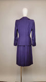 1940s Women's Suit / Purple Suit / 1940s Suit by Milgrim / Vintage Office Wear / Women's Suit / Size Small