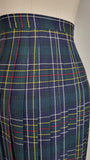 Women's Kilt / Tartan Skirt / Irish Kilt / Made in Ireland / Plaid Wool Skirt / Cockburn Tartan / Size - Extra Large