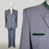 1960s Austrian Suit / Men's Bavarian Suit / Oktoberfest Suit / Size Medium - Large
