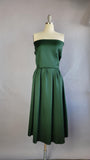 1980s Women's Suit / Green Winter Suit / Fur Trimmed Suit / Suit with Fur Collar / Size Medium Large