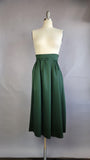 1980s Women's Suit / Green Winter Suit / Fur Trimmed Suit / Suit with Fur Collar / Size Medium Large
