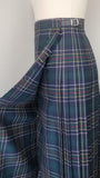 Women's Kilt / Tartan Skirt / Irish Kilt / Made in Ireland / Plaid Wool Skirt / Cockburn Tartan / Size - Extra Large