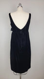 Black Velvet Dress / 1960s Cocktail Dress / 1960s Party Dress / 1960s Dress / Cocktail Dress / Little Black Dress / LBD / Size Medium Large