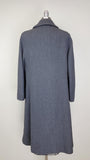 1960s Wool Coat / Mod Coat / Women's Coat / 1960s Gray Coat / 1960s Double Breasted Coat / Coat with Frog Closure / Size Medium - Large