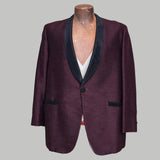 1960s Men's Dinner Jacket / Smoking Jacket / 1960s Blazer / Red Dinner Jacket / Red Tux Jacket / Size 44R