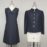 1960s Dress Set/ Deadstock I. Magnin Dress / 1960s Cocktail Dress / 1960s Dress Set /  Cocktail Suit / Party Dress / Size Large
