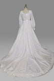 1970s Wedding Gown / Wedding Dress / White Wedding Dress / Bohemian Wedding Dress / Size Medium