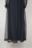 1960s Gown / Beaded Gown / Chiffon Gown / 1960s Party Dress / 1960s Eveningwear / Size Small Medium