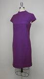 1960s Dress / Mod Dress / Morton Myles Dress / Purple 60s Dress / 1960s Sheath Dress / Size Large