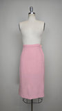 1960s Pink Suit / 60s Suit / Jackie Kennedy Suit / Pink Wool Suit / Size Large