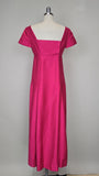 1960s Pink Gown / 1960s Formal Dress / Lorrie Deb Gown / Fuchsia Dress / Size Medium