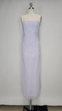 1980s Jill Richards Gown / Chiffon Gown / Gray Evening Dress / Gray Gown / Formal Dress / Size Medium Large