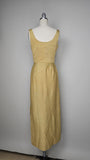 1960s Gold Gown / Lamé Gown / Metallic Gown / Gold Formal Dress / Gold Lamé Evening Dress / Marilyn Dress / Size Small