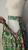 1950s Circle Skirt / Hand Painted Mexican Skirt / Novelty Skirt / Size Small - Medium