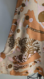 1960s Mini Skirt / Circle Skirt / Novelty Print Skirt / Mini Circle Skirt / Size Small Medium