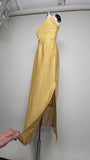 1960s Gold Gown / Lamé Gown / Metallic Gown / Gold Formal Dress / Gold Lamé Evening Dress / Marilyn Dress / Size Small