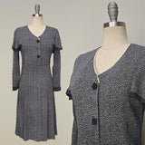 1930s Dress / Dust Bowl Dress / Antique Dress / 1930s Day Dress / 1920s Day Dress / Size Small Extra Small