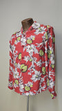 1940s Hawaiian Shirt / Vintage Hawaiian / Rayon Hawaiian Shirt / Aloha Shirt / Size Men's Small