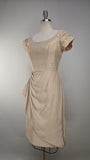 1950s Bombshell Dress / 1950s Cocktail Dress / Wiggle Dress / 1950s Party Dress / Size Medium