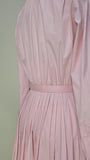 1960s Dress / Anne Klein Dress / Shirtwaist Dress / Pink Dress / Floral Dress / junior sophisticates / Fit & Flare Dress / Size Small