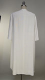 White Duster / White Coat / 1950s Coat / 1960s Coat / White Evening Coat / Wedding Coat / Bridal Coat / Size Medium - Large
