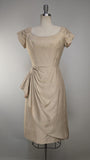 1950s Bombshell Dress / 1950s Cocktail Dress / Wiggle Dress / 1950s Party Dress / Size Medium