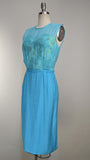 1960s Dress / Garden Party Dress / Bust Illusion / Elinor Gay Dress / Size Small Medium