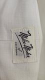 White Duster / White Coat / 1950s Coat / 1960s Coat / White Evening Coat / Wedding Coat / Bridal Coat / Size Medium - Large