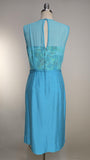 1960s Dress / Garden Party Dress / Bust Illusion / Elinor Gay Dress / Size Small Medium