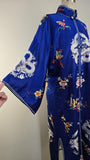 Vintage Bai Hua / Embroidered Chinese Silk Robe / Chinese Embroidered Jacket / Dragon Robe /Chinese / Size Medium - Large