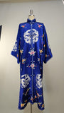 Vintage Bai Hua / Embroidered Chinese Silk Robe / Chinese Embroidered Jacket / Dragon Robe /Chinese / Size Medium - Large