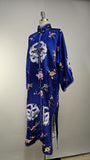 Vintage Bai Hua / Embroidered Chinese Silk Robe / Chinese Embroidered Jacket / Dragon Robe /Chinese / Size Medium - Large