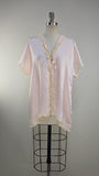 1930s Bed Jacket / Pink Silk Jacket / 1930s Blouse / Vintage Loungewear / Vintage Lingerie / Size Medium - Large