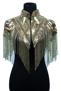 Gold Beaded Cape