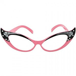 Fancy Pink Cat Eye Glasses