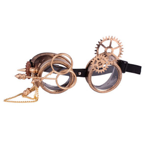 Steampunk goggles with gears